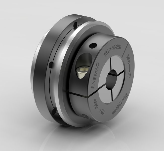 Enemac Introduced Torque limiter ECP for indirect drives with integrated ball bearing